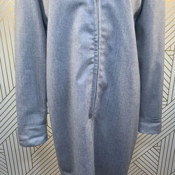 Henri Bendel Vintage Velvet Collar Zip Shift Dress - Picture 3 of 10